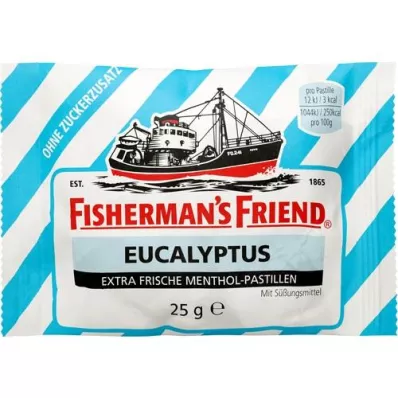 FISHERMANS FRIEND Pastillas de eucalipto sin azúcar, 25 g