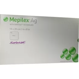 MEPILEX Apósito de espuma Ag 10x20 cm estéril, 5 piezas