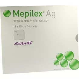 MEPILEX Apósito de espuma Ag 15x15 cm estéril, 5 piezas