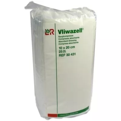 VLIWAZELL Compresas absorbentes no estériles 10x20 cm, 25 piezas