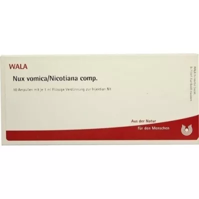 NUX VOMICA/NICOTIANA comp. ampollas, 10X1 ml