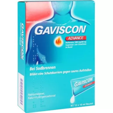 GAVISCON Suspensión avanzada de menta, 12 x 10 ml GAVISCON Suspensión avanzada de menta, 12 x 10 ml