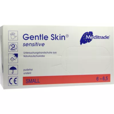 GENTLE SKIN Sensitive U.Hands.Lat.unster.pf tamaño S, 100 piezas