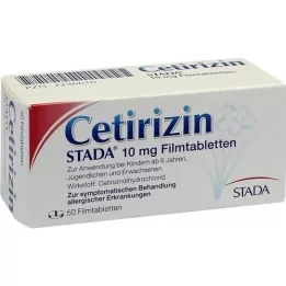 CETIRIZIN STADA 10 mg comprimidos recubiertos con película, 50 unidades