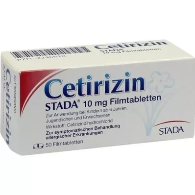 CETIRIZIN STADA 10 mg comprimidos recubiertos con película, 50 unidades