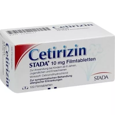 CETIRIZIN STADA 10 mg comprimidos recubiertos con película, 100 unidades
