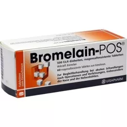 BROMELAIN POS tabletas gastrorresistentes, 60 piezas