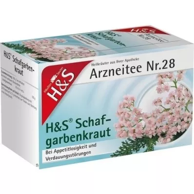 H&amp;S Bolsa de filtro de té de milenrama, 20X1,7 g