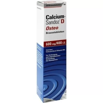 CALCIUM SANDOZ D Osteo tabletas efervescentes, 20 st