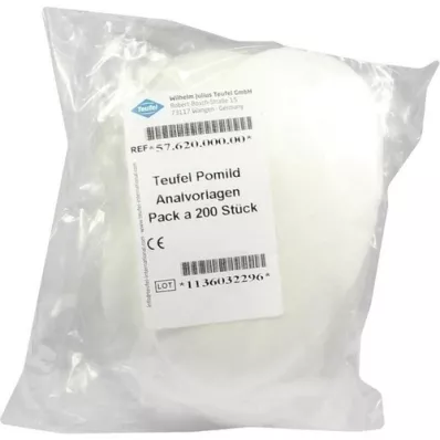 TEUFEL Plantillas anales Pomild, 200 piezas