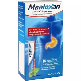 MAALOXAN Suspensión de 25 mVal, 10X10 ml