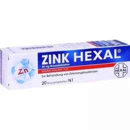 ZINK HEXAL Tabletas efervescentes, 20 piezas