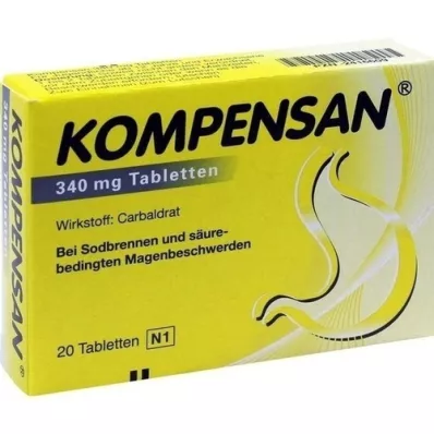 KOMPENSAN Tabletas 340 mg, 20 piezas