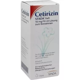 CETIRIZIN STADA Jugo 10 mg/10 ml, 75 ml