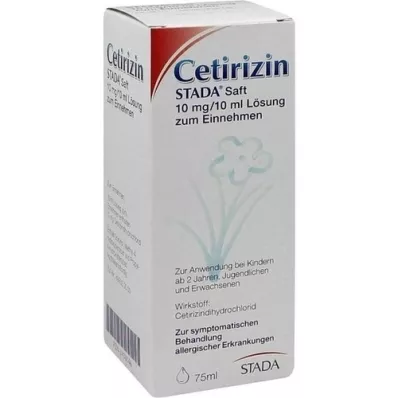 CETIRIZIN STADA Jugo 10 mg/10 ml, 75 ml CETIRIZIN STADA Jugo 10 mg/10 ml, 75 ml