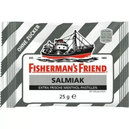 FISHERMANS FRIEND Salmiac sin pastillas de azúcar, 25 g
