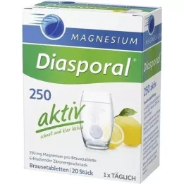 MAGNESIUM DIASPORAL 250 comprimidos efervescentes activos, 20 unidades