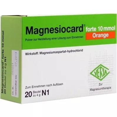 MAGNESIOCARD Forte 10 mmol naranja Plv.z.H.e.L.z.E., 20 st