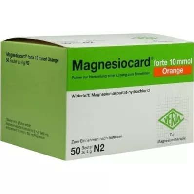 MAGNESIOCARD Forte 10 mmol naranja Plv.z.H.e.L.z.E., 50 st