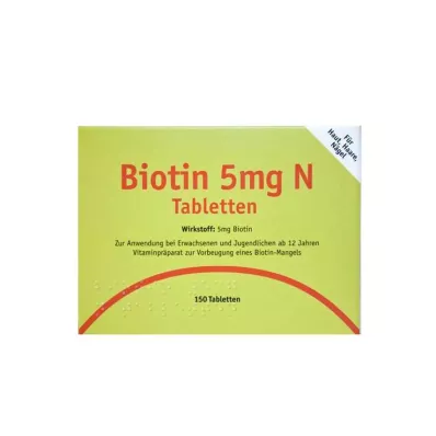 Biotina 5 mg N tabletas, 150 st