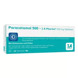 PARACETAMOL 500-1A Comprimidos farmacéuticos, 10 uds