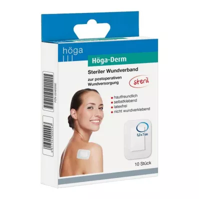 Apósitos Höga Derm 53mmx70mm estériles, 10 piezas