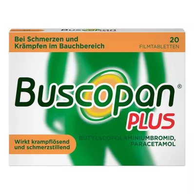 BUSCOPAN más 10 mg/500 mg comprimidos recubiertos con película, 20 uds