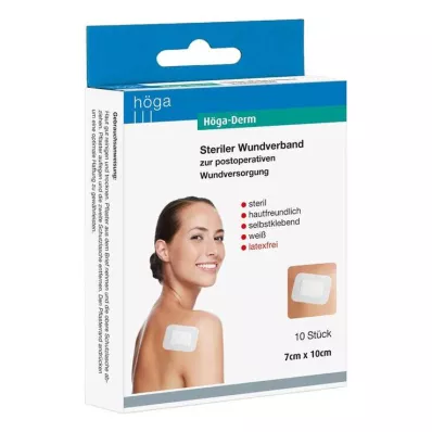 Apósitos Höga Derm 100mmx70mm estériles, 10 piezas