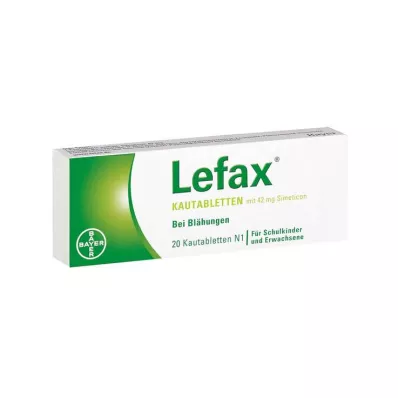 Tabletas masticables Lefax, 20 piezas