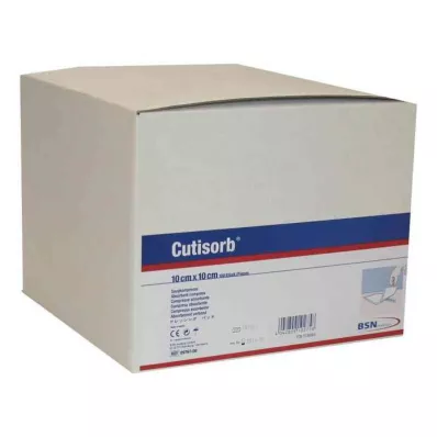 CUTISORB Compresas absorbentes no estériles 10x10 cm, 100 uds