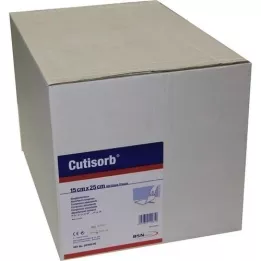 CUTISORB Compresas absorbentes no estériles 15x25 cm, 100 uds