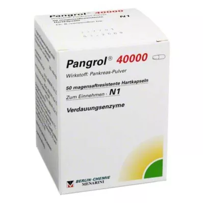 Pangrol 40000 cápsulas gastrorresistentes, 50 piezas