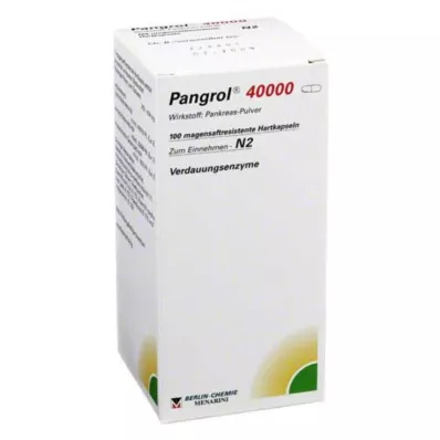 Pangrol 40000 cápsulas gastrorresistentes, 100 piezas
