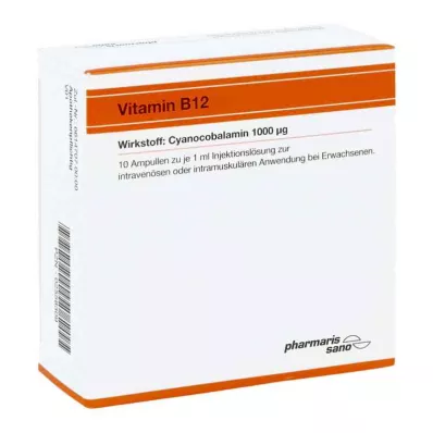VITAMIN B12 RÖWO Ampollas de 1.000 μg, 10X1 ml