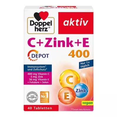 DOPPELHERZ C+Zinc+E Comprimidos Depot, 40 uds