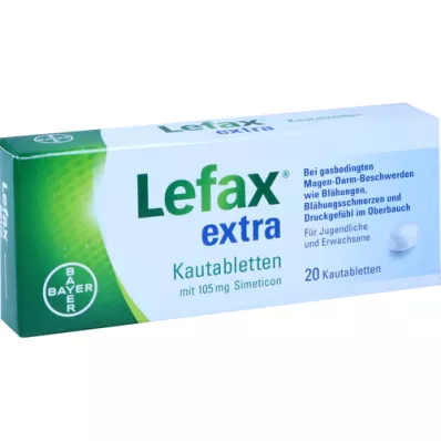 LEFAX comprimidos masticables extra, 20 uds