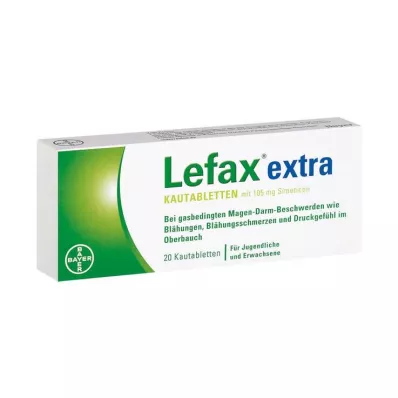 LEFAX comprimidos masticables extra, 20 uds