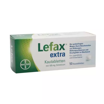 Tabletas masticables extra Lefax, 50 piezas Tabletas masticables extra Lefax, 50 piezas