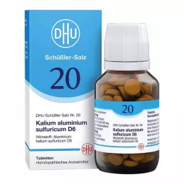 BIOCHEMIE DHU 20 Alumbre de potasio, azufre, D 6 pastillas, 200 unidades