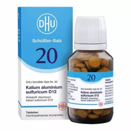 BIOCHEMIE DHU 20 Alumbre de potasio, azufre, D 12 tabletas, 200 unidades