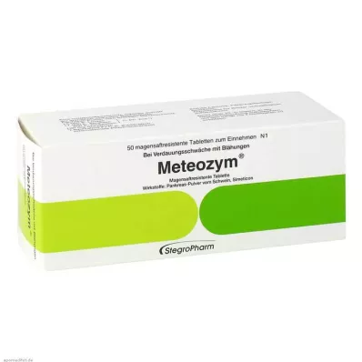 Tabletas recubiertas de película de Meteozyme, 50 piezas