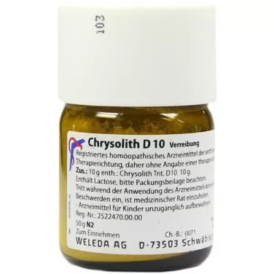 CHRYSOLITH D 10 Trituración, 50 g