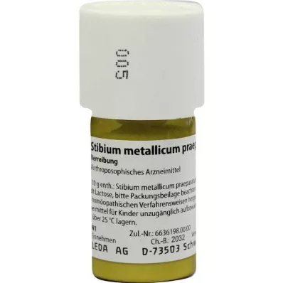 STIBIUM METALLICUM PRAEPARATUM D 10 Trituración, 20 g STIBIUM METALLICUM PRAEPARATUM D 10 Trituración, 20 g