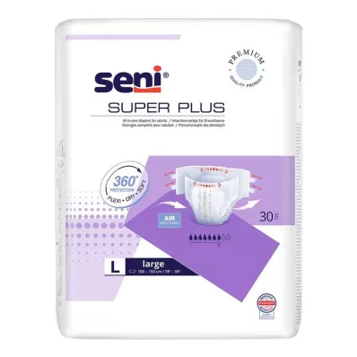 SUPER SENI Braga incontinencia Plus noche f.E.Gr.3 L, 30 uds