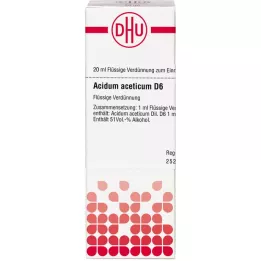 ACIDUM ACETICUM D 6 Dilución, 20 ml