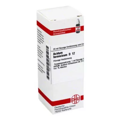 ACIDUM FORMICICUM D 12 Dilución, 20 ml ACIDUM FORMICICUM D 12 Dilución, 20 ml