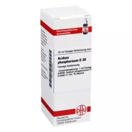 ACIDUM PHOSPHORICUM D 30 Dilución, 20 ml