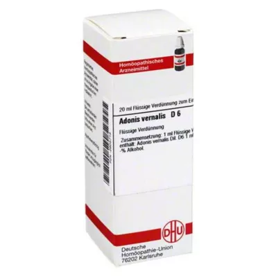 DHU Adonis vernalis D 6 Dilución, 20 ml