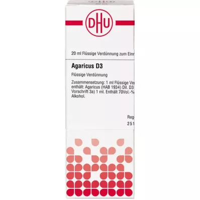 AGARICUS Dilución D 3, 20 ml