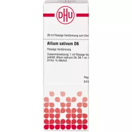 ALLIUM SATIVUM D 6 Dilución, 20 ml